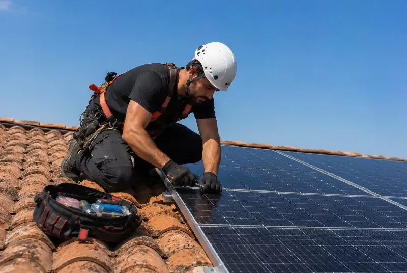 Maintenance et monitoring de panneaux solaires à Dortan